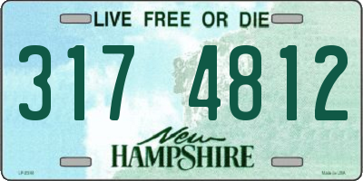 NH license plate 3174812