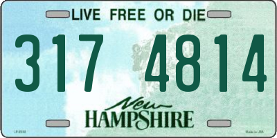 NH license plate 3174814