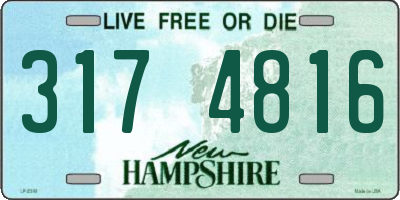 NH license plate 3174816