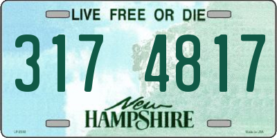 NH license plate 3174817
