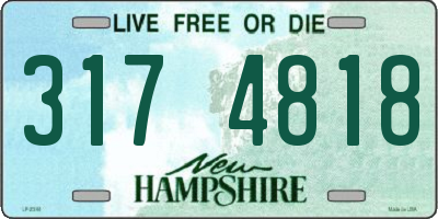 NH license plate 3174818