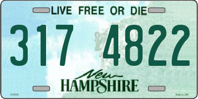 NH license plate 3174822