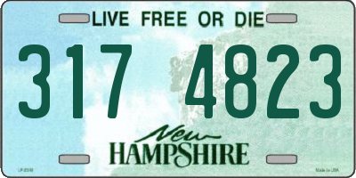 NH license plate 3174823