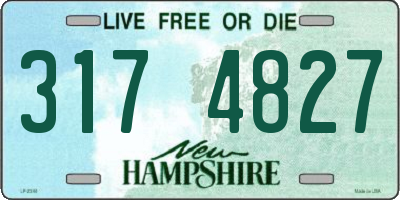 NH license plate 3174827