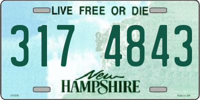NH license plate 3174843