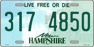 NH license plate 3174850