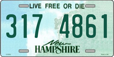 NH license plate 3174861