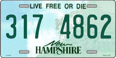 NH license plate 3174862