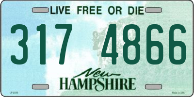 NH license plate 3174866