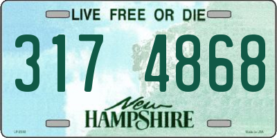 NH license plate 3174868