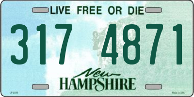 NH license plate 3174871