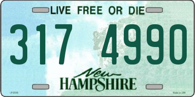 NH license plate 3174990