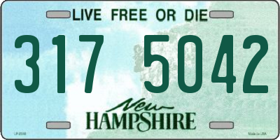 NH license plate 3175042