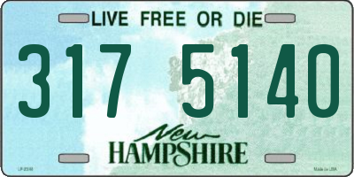 NH license plate 3175140