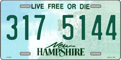 NH license plate 3175144