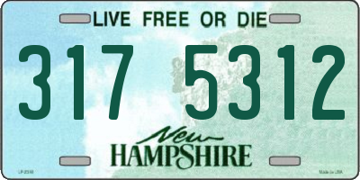 NH license plate 3175312