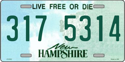 NH license plate 3175314