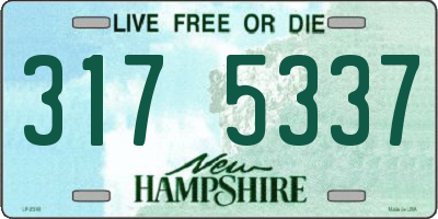NH license plate 3175337