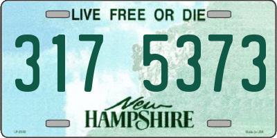 NH license plate 3175373