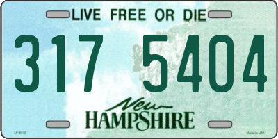 NH license plate 3175404