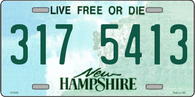 NH license plate 3175413