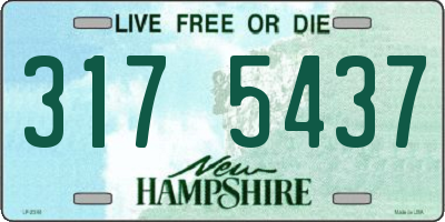 NH license plate 3175437