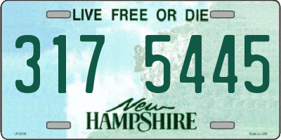 NH license plate 3175445
