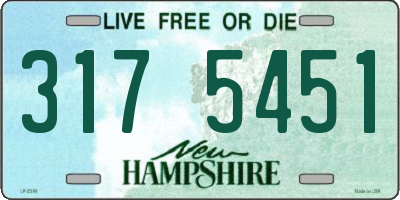 NH license plate 3175451