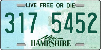 NH license plate 3175452