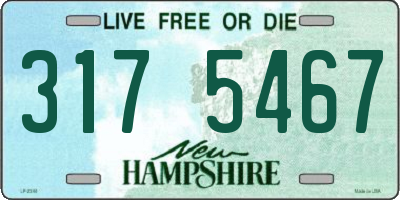 NH license plate 3175467