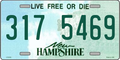 NH license plate 3175469