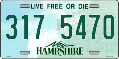 NH license plate 3175470