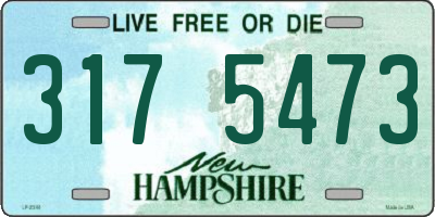 NH license plate 3175473