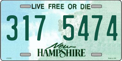 NH license plate 3175474