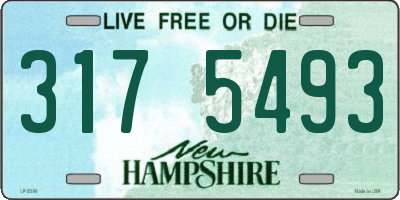 NH license plate 3175493