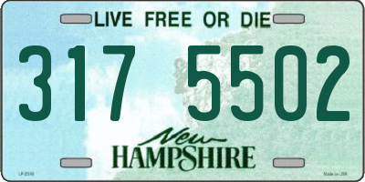 NH license plate 3175502
