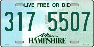 NH license plate 3175507