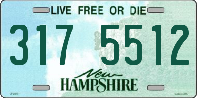 NH license plate 3175512