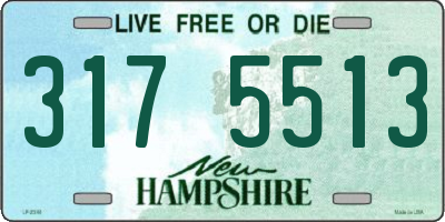 NH license plate 3175513