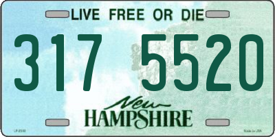 NH license plate 3175520