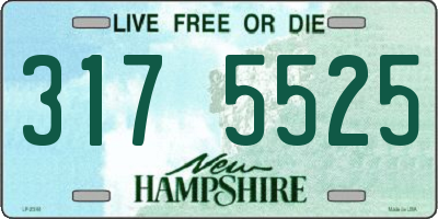 NH license plate 3175525