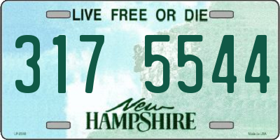 NH license plate 3175544