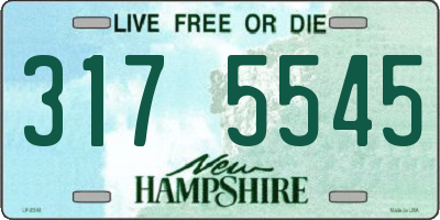 NH license plate 3175545