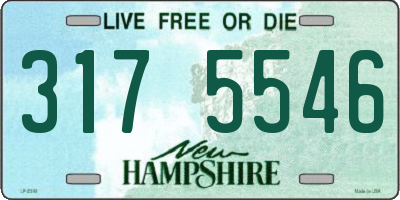 NH license plate 3175546