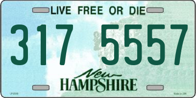 NH license plate 3175557