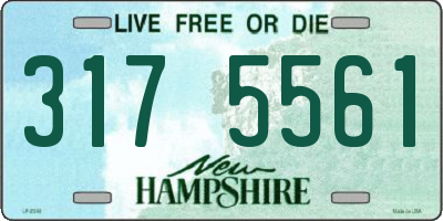 NH license plate 3175561