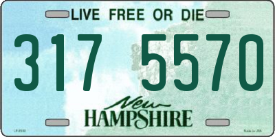NH license plate 3175570
