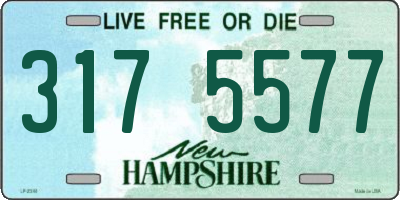 NH license plate 3175577