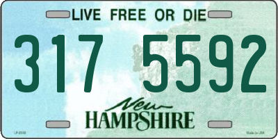 NH license plate 3175592