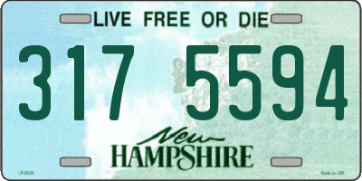 NH license plate 3175594